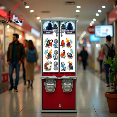छह रंगों की वैकल्पिक 2 कॉलम टैटू फोटो स्टिकर वेंडिंग मशीन बेचें